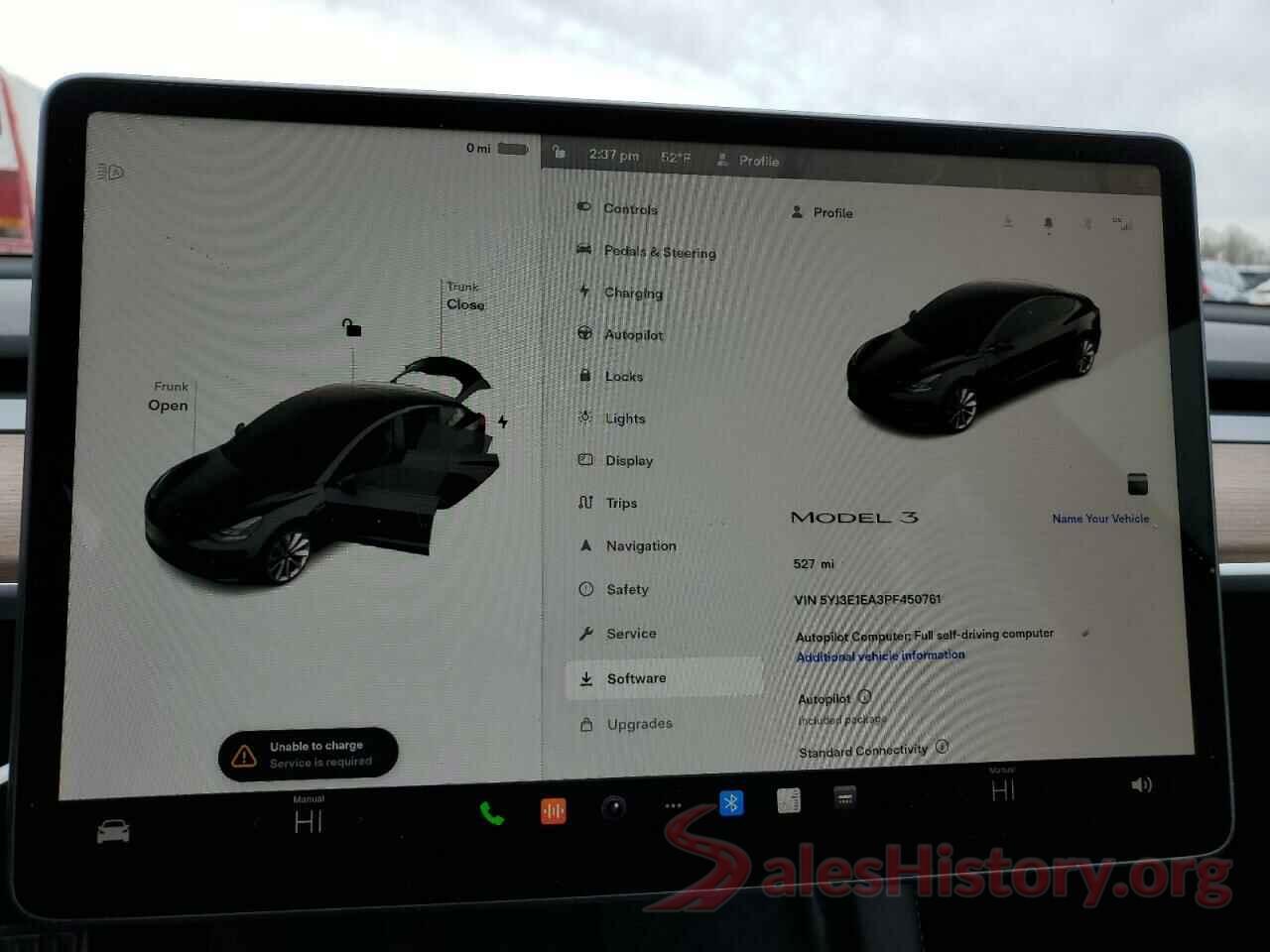 5YJ3E1EA3PF450761 2023 TESLA MODEL 3