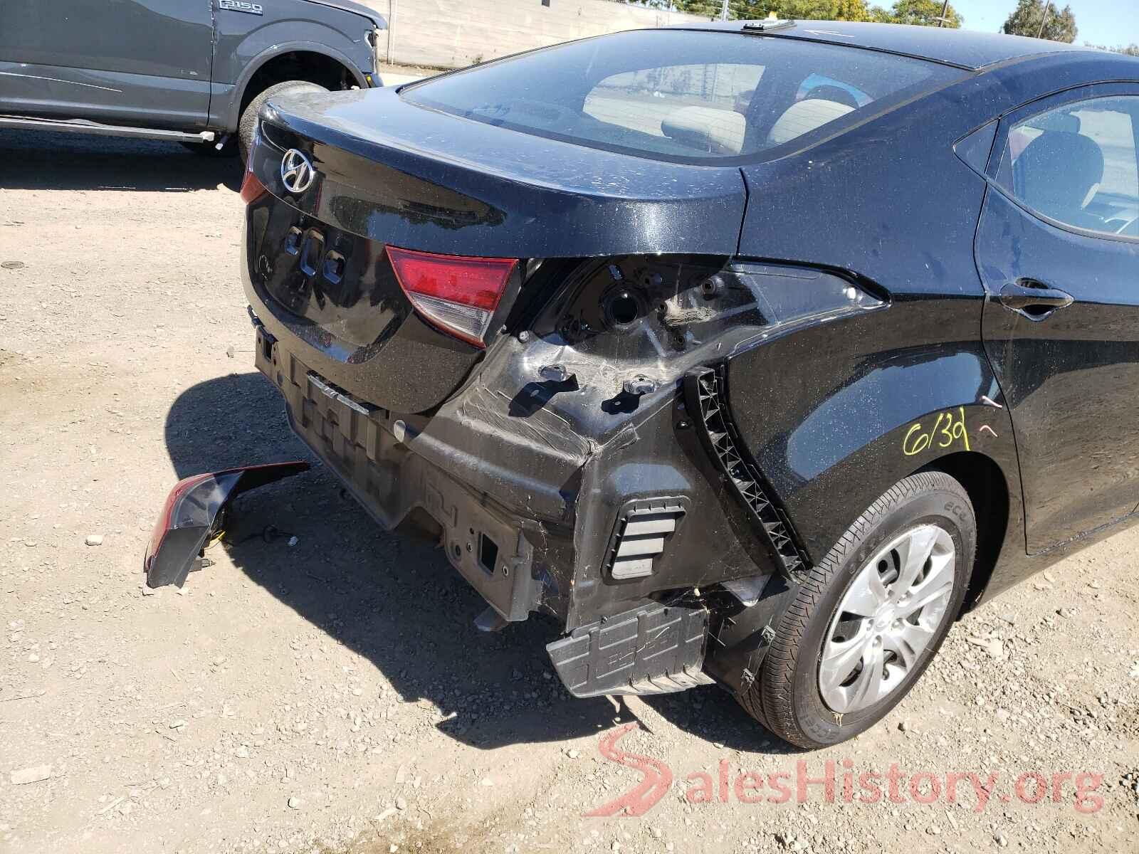 5NPDH4AE6GH711288 2016 HYUNDAI ELANTRA