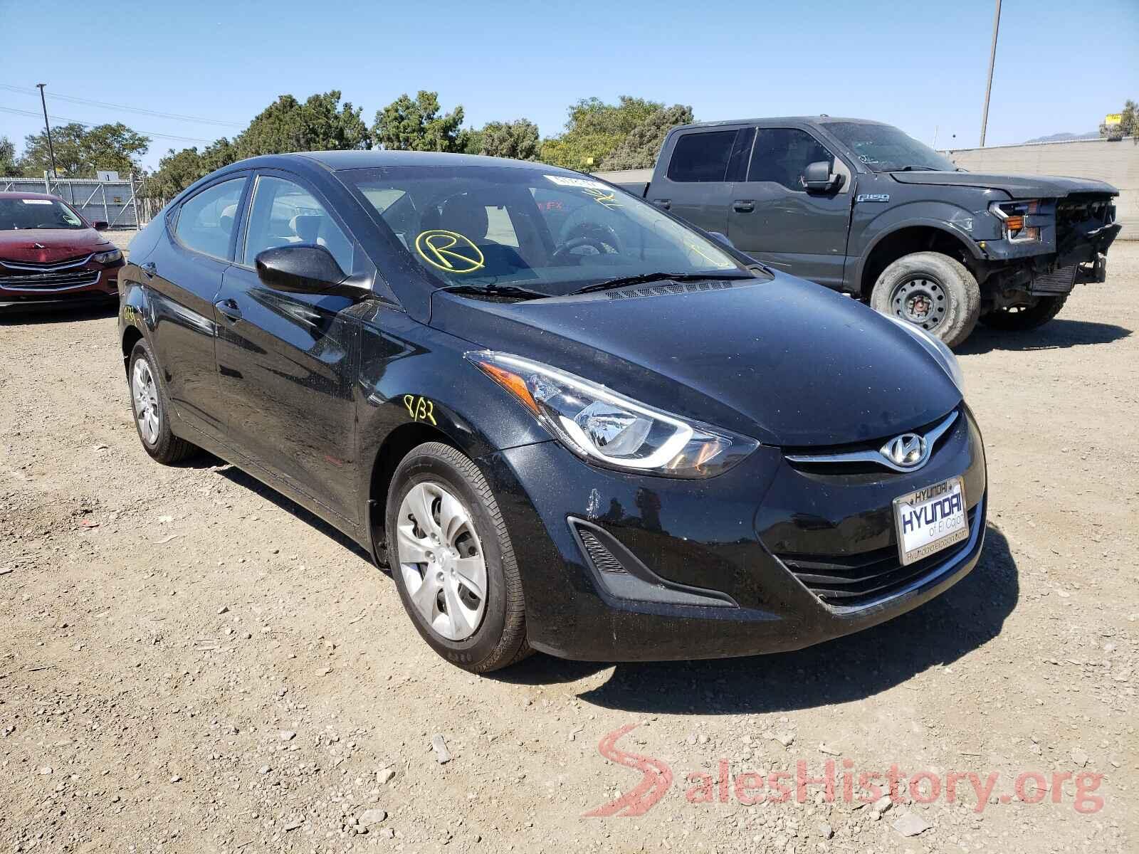 5NPDH4AE6GH711288 2016 HYUNDAI ELANTRA