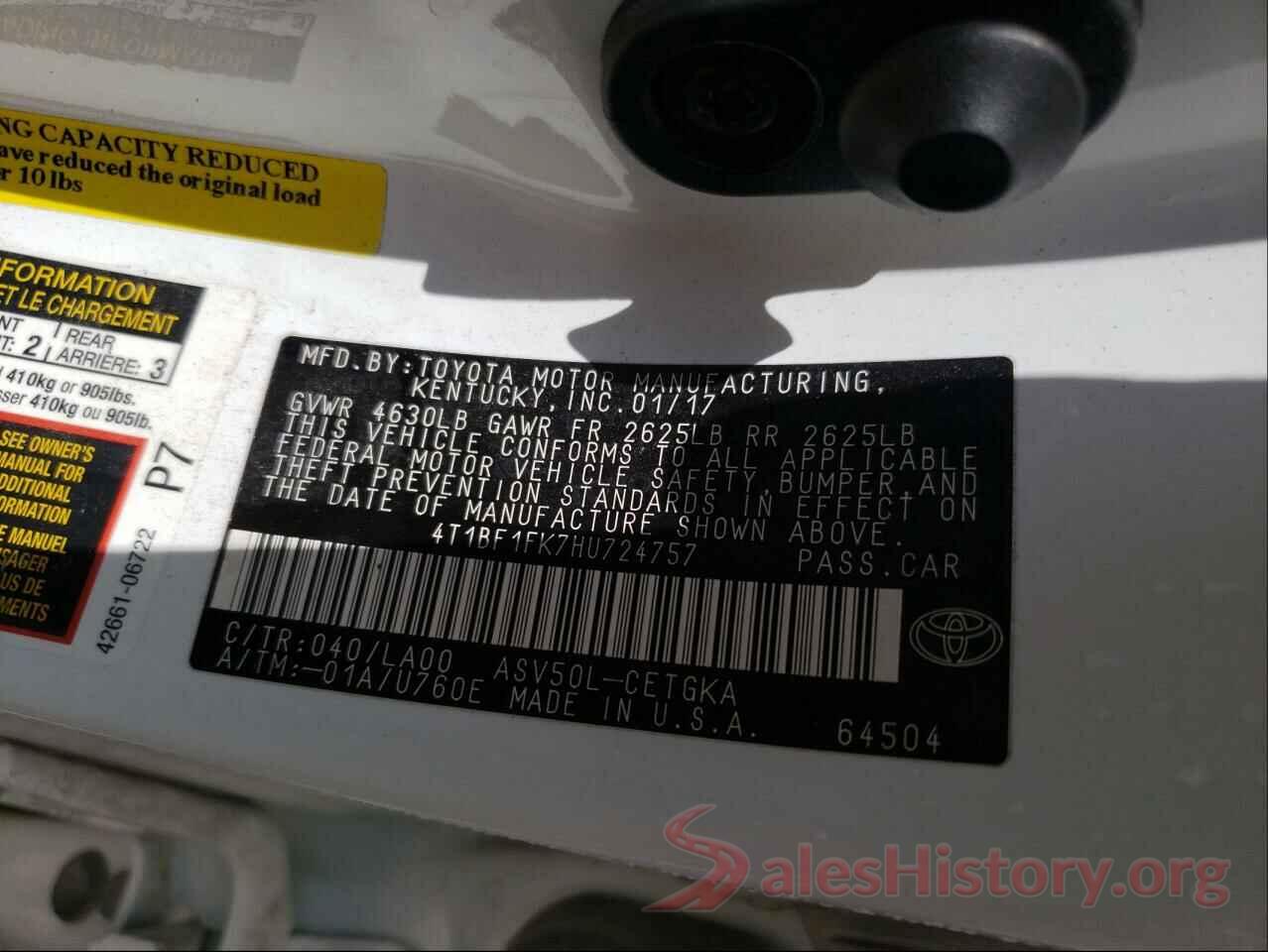 4T1BF1FK7HU724757 2017 TOYOTA CAMRY