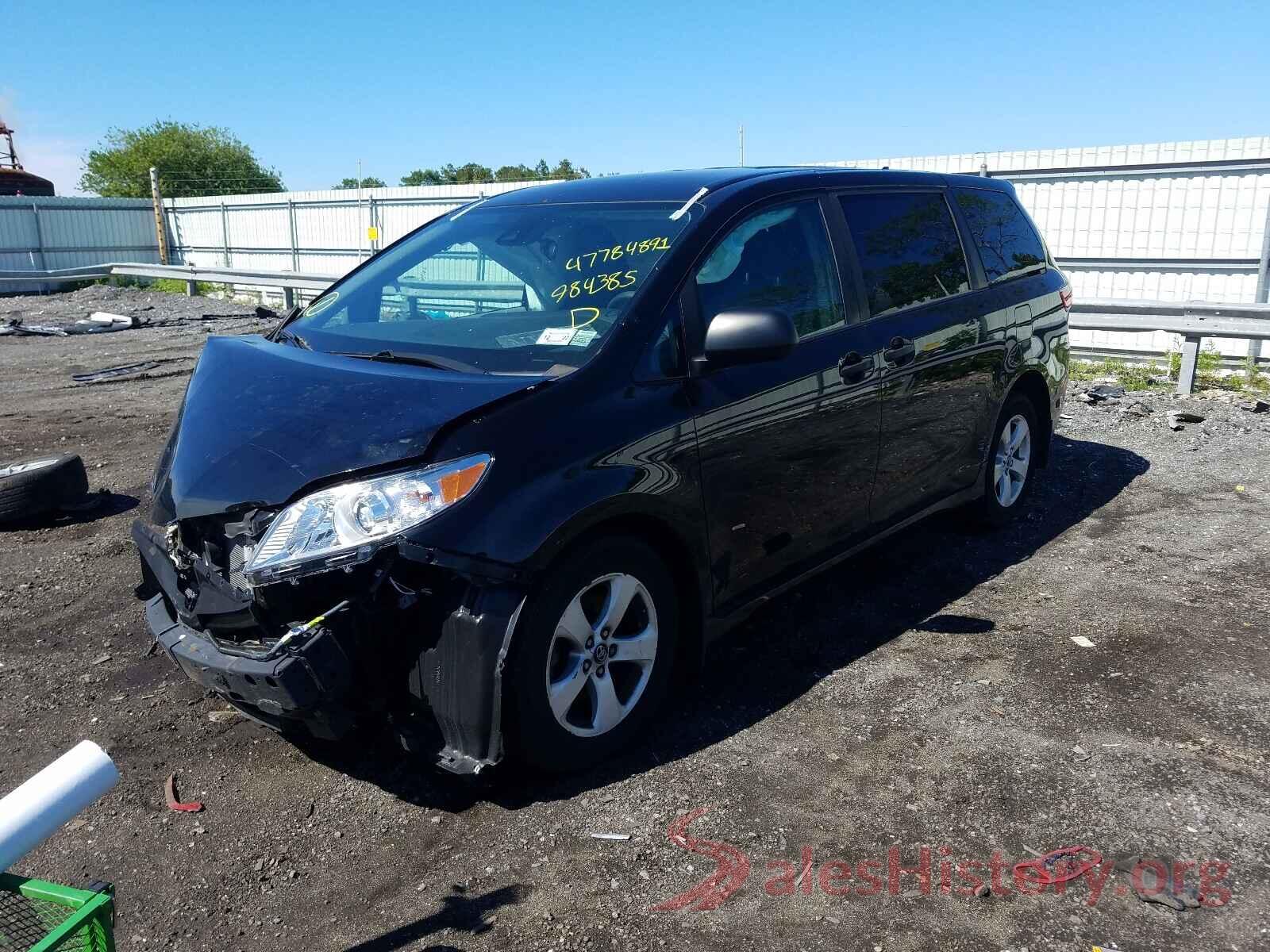 5TDZZ3DC6KS984385 2019 TOYOTA SIENNA