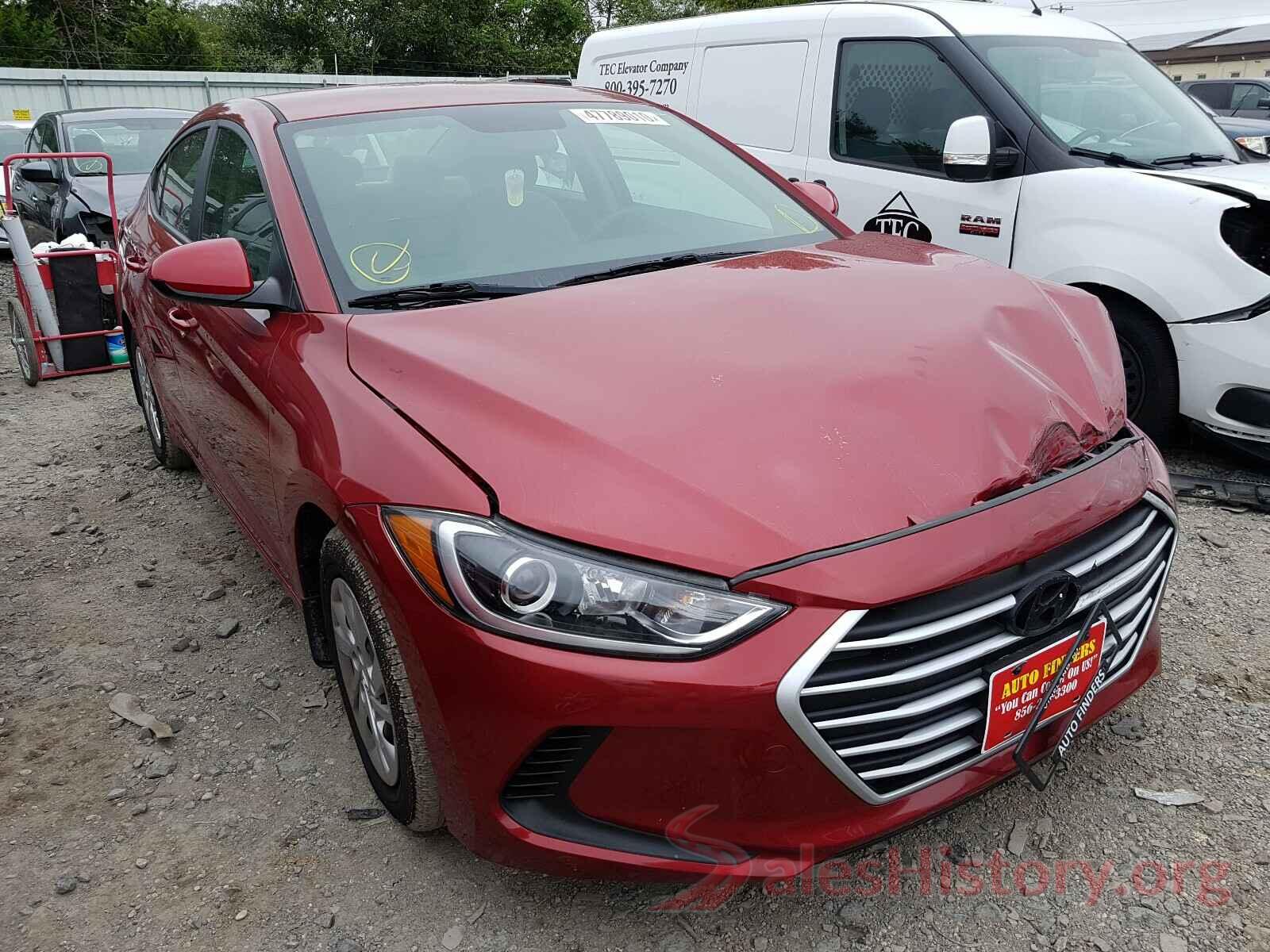 KMHD74LF8HU431190 2017 HYUNDAI ELANTRA