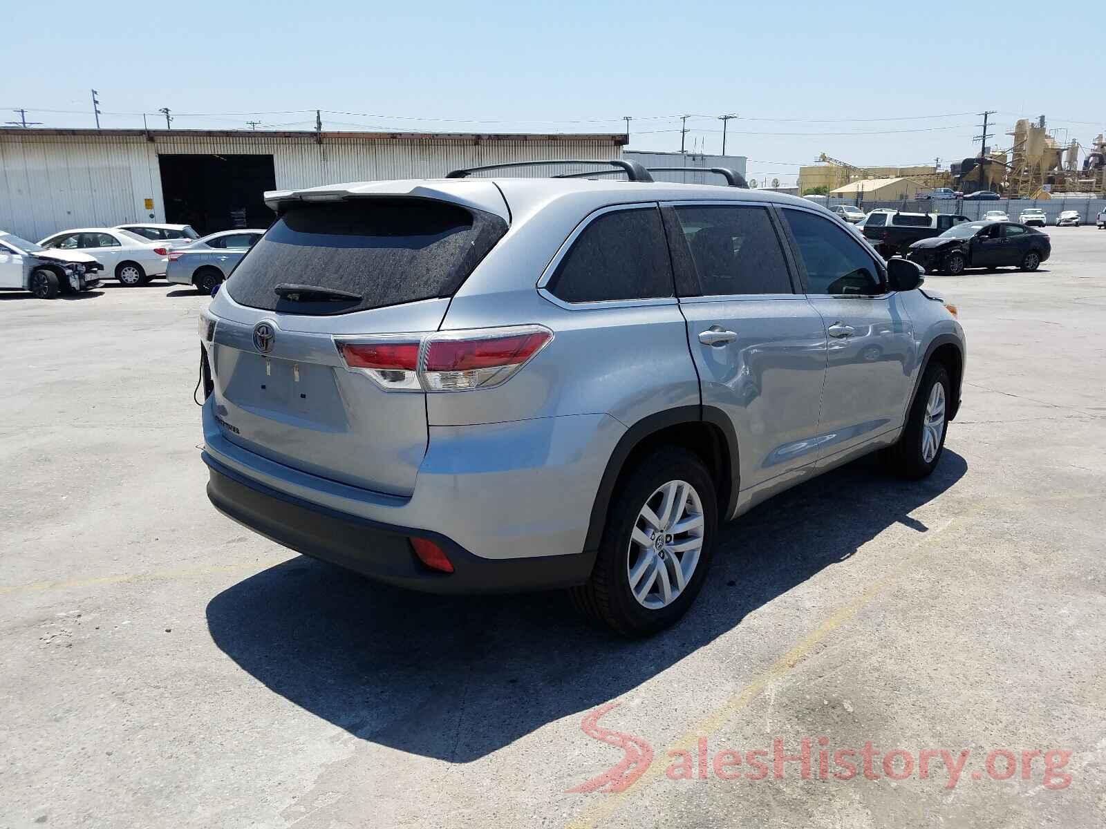 5TDZARFH3GS019333 2016 TOYOTA HIGHLANDER