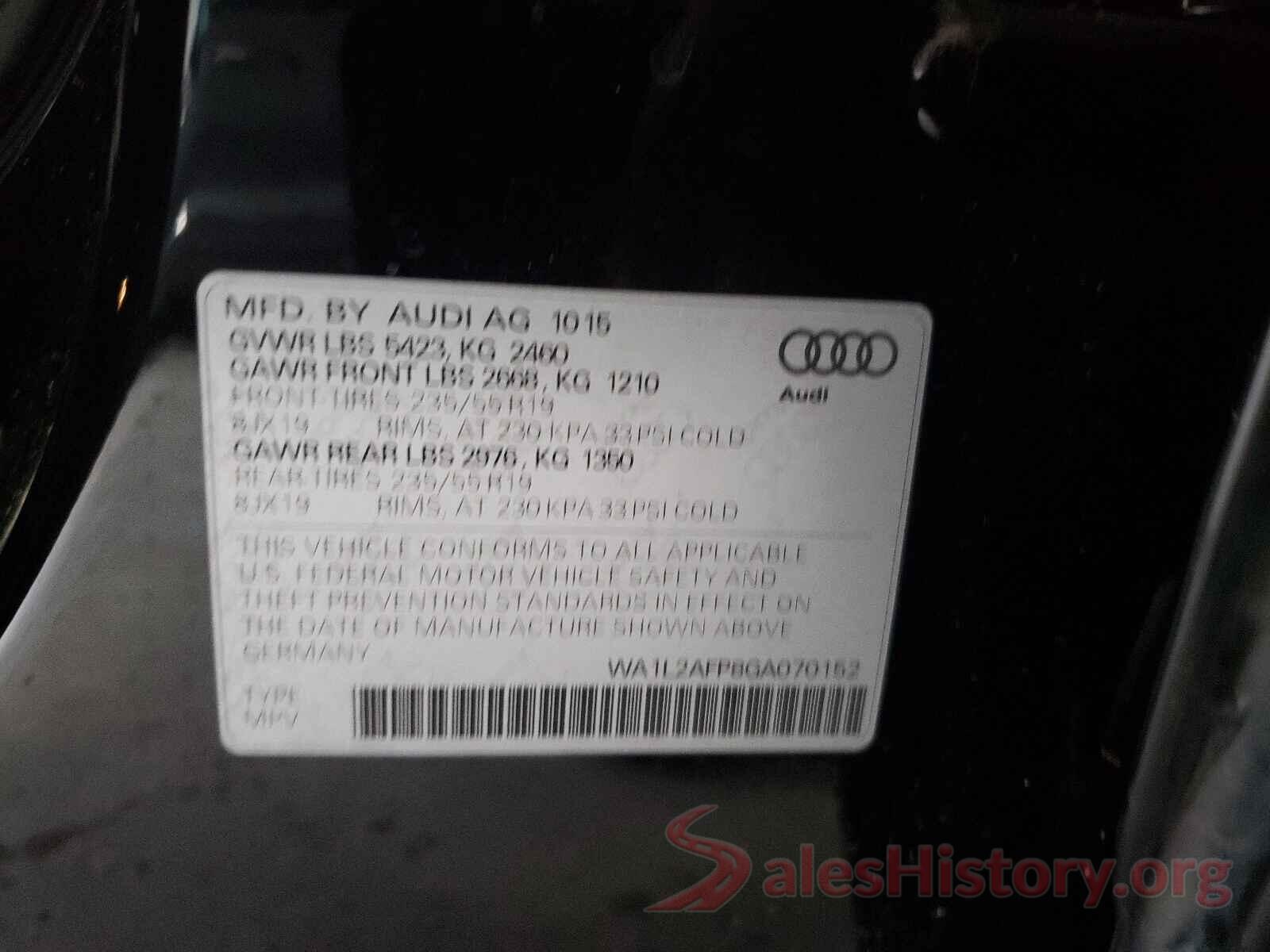 WA1L2AFP8GA070152 2016 AUDI Q5