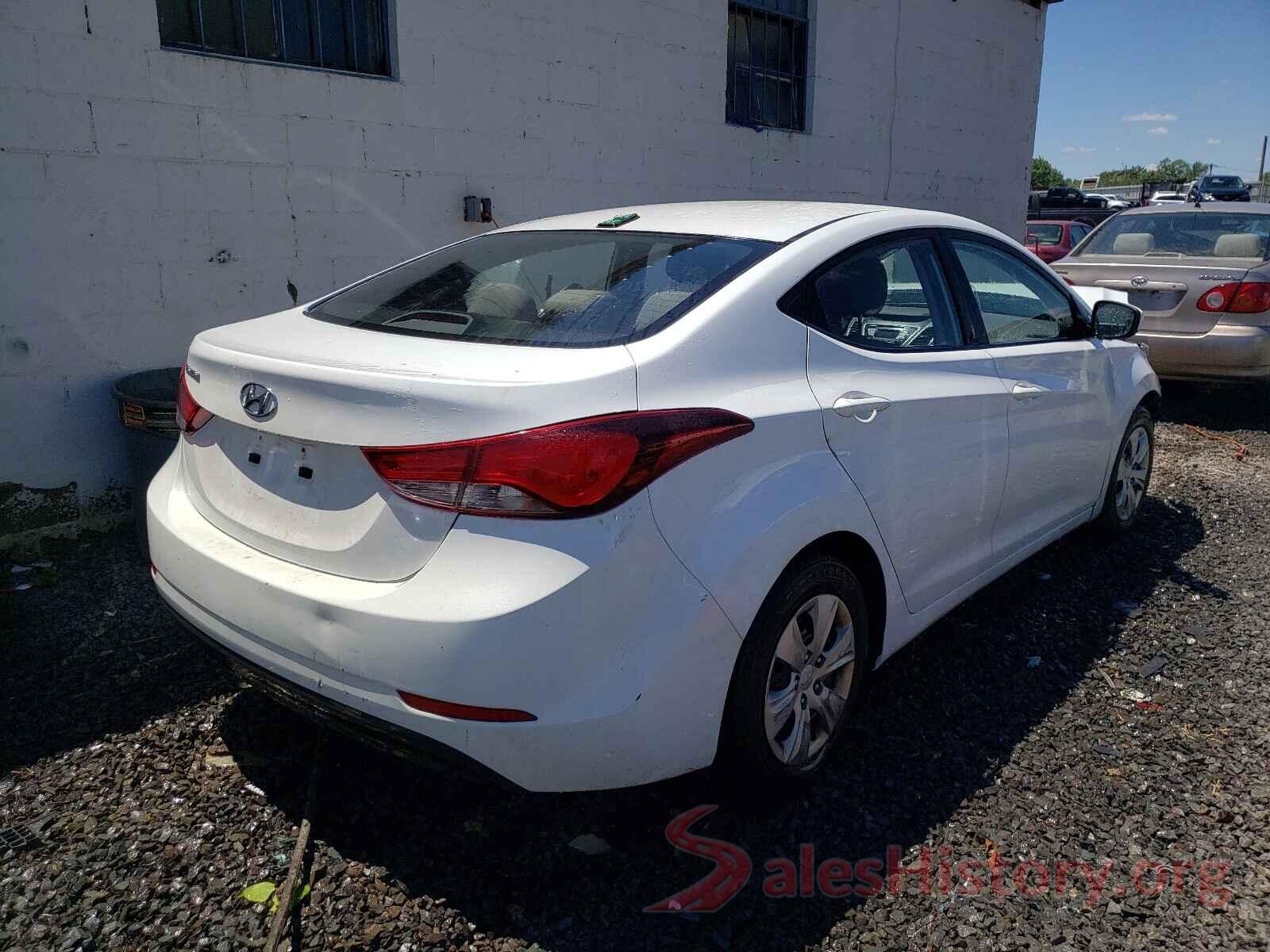 5NPDH4AEXGH673239 2016 HYUNDAI ELANTRA