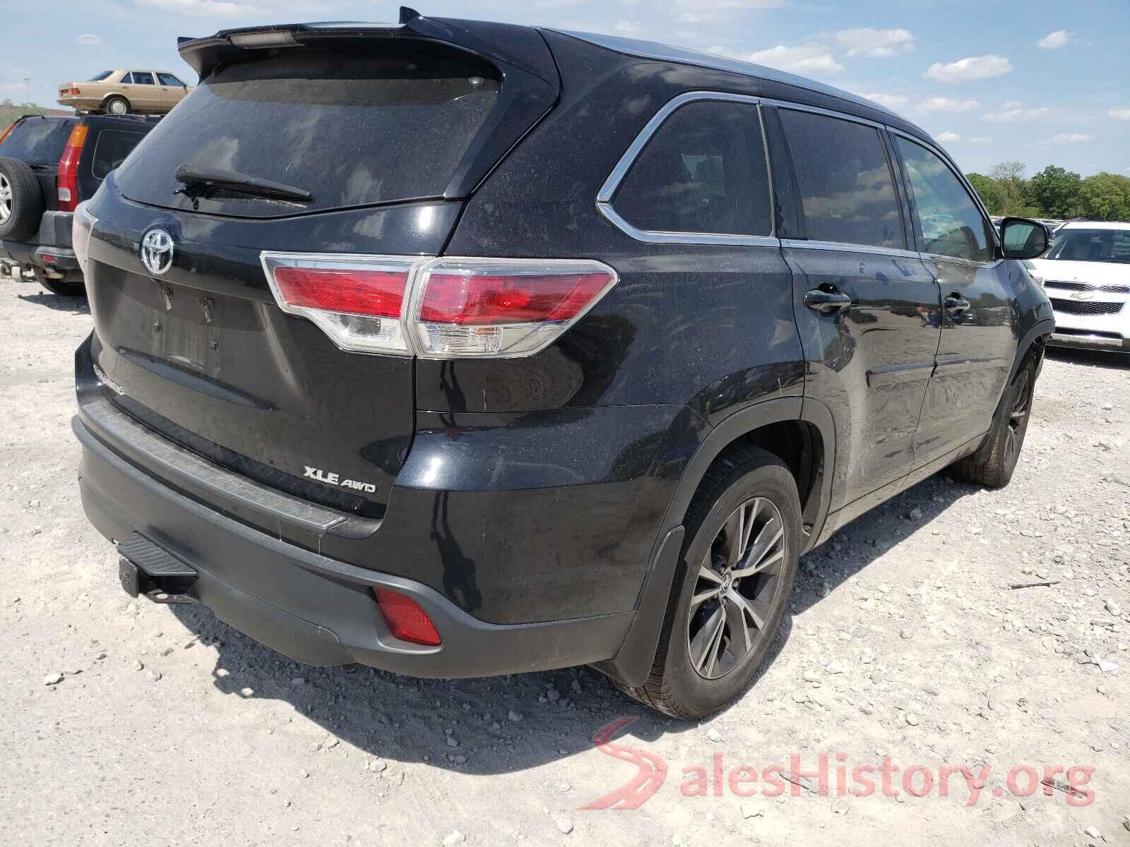 5TDJKRFH3GS280665 2016 TOYOTA HIGHLANDER