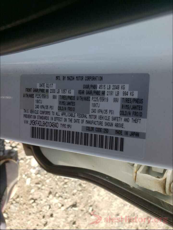 JM3KFADL8H0104840 2017 MAZDA CX-5