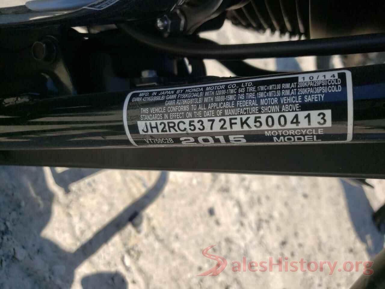 JH2RC5372FK500413 2015 HONDA VT CYCLE