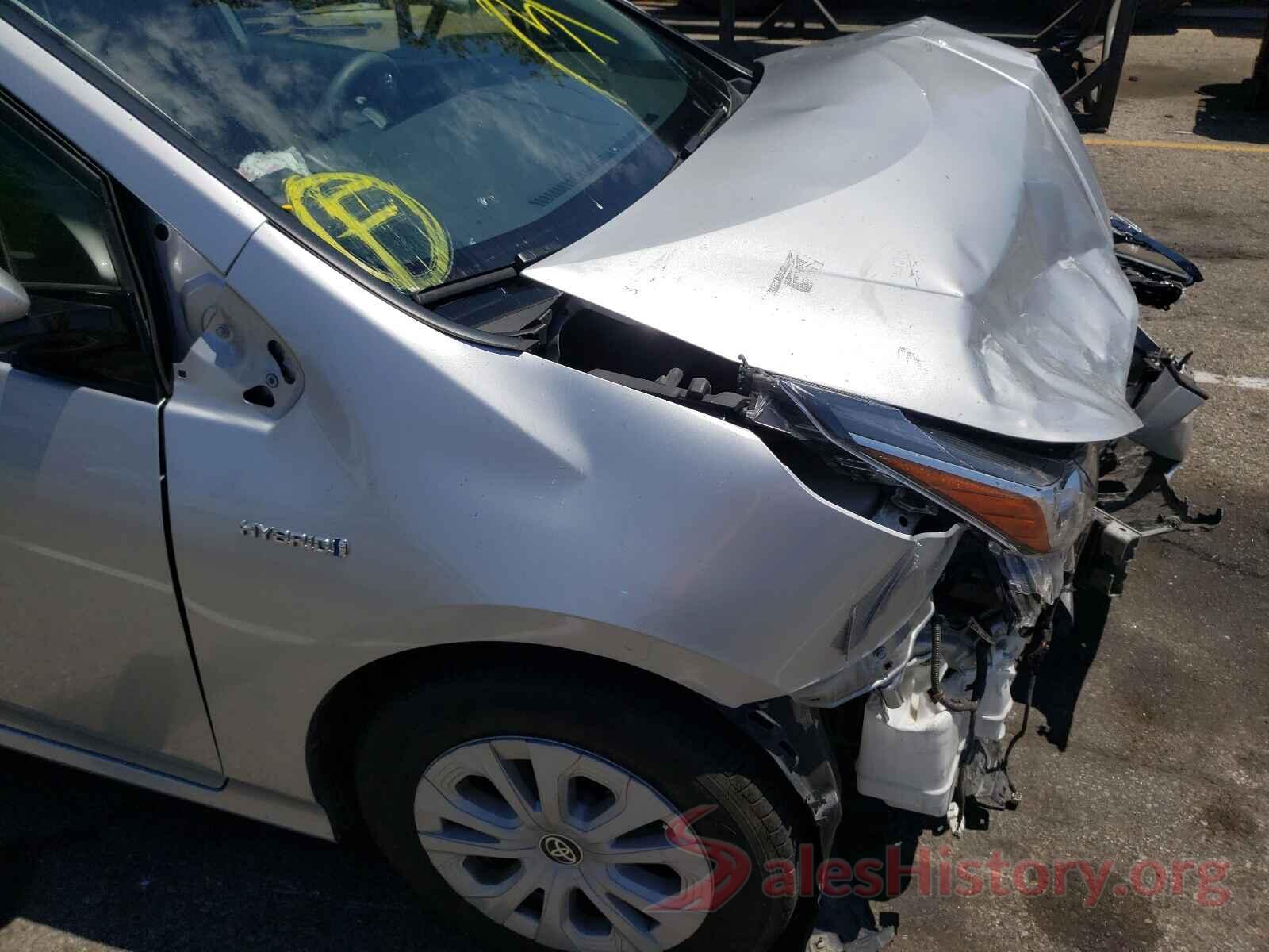 JTDKARFU9K3081442 2019 TOYOTA PRIUS