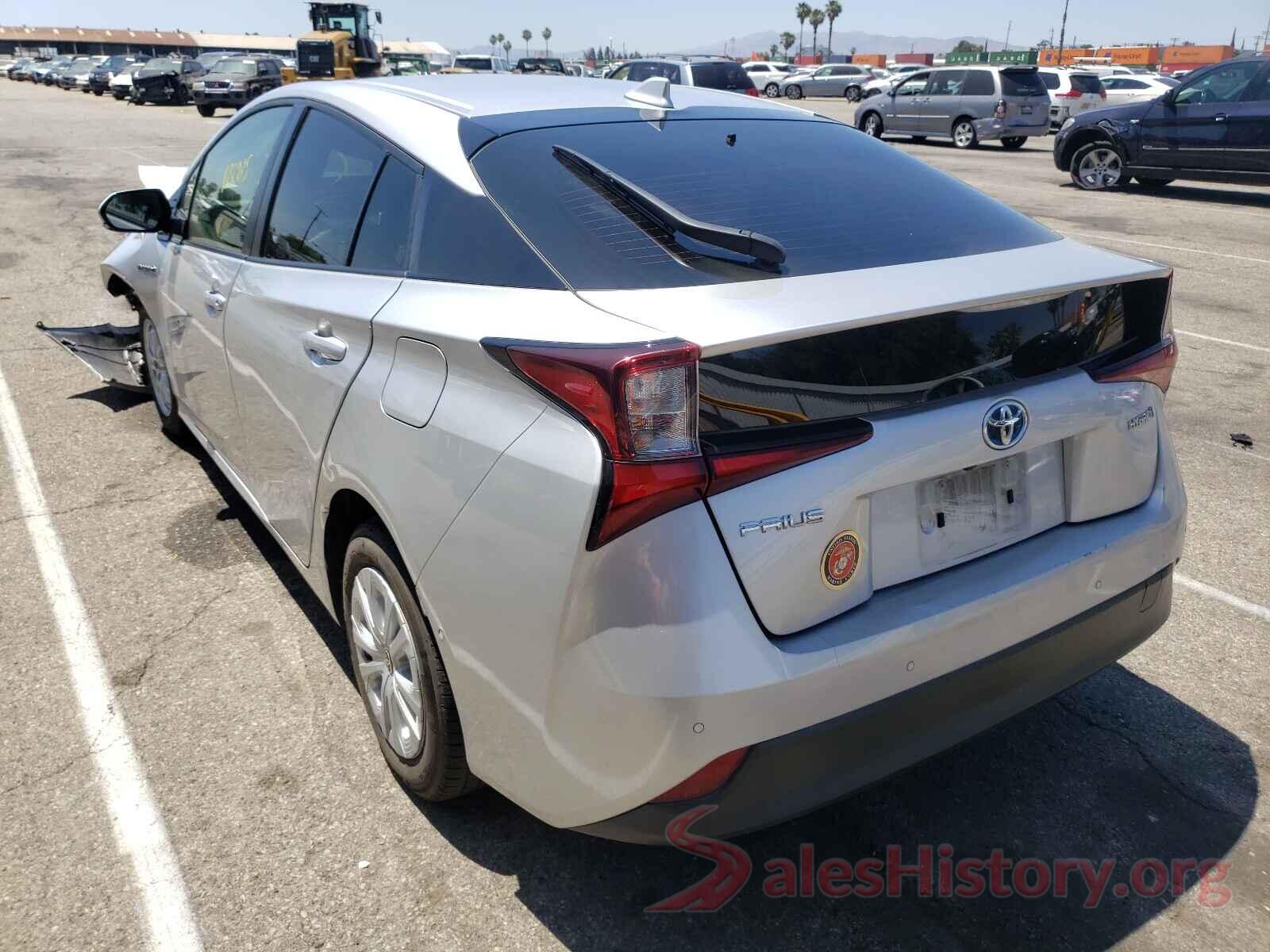 JTDKARFU9K3081442 2019 TOYOTA PRIUS