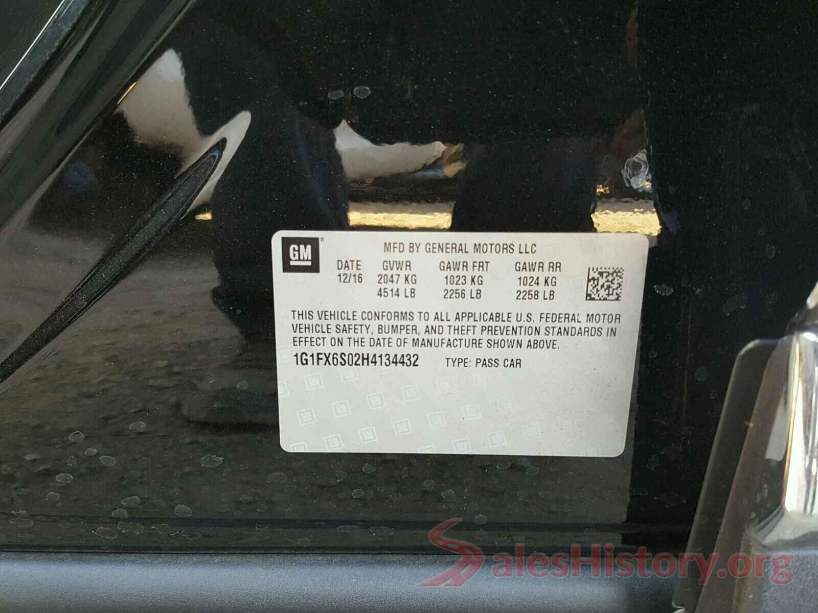 1G1FX6S02H4134432 2017 CHEVROLET BOLT