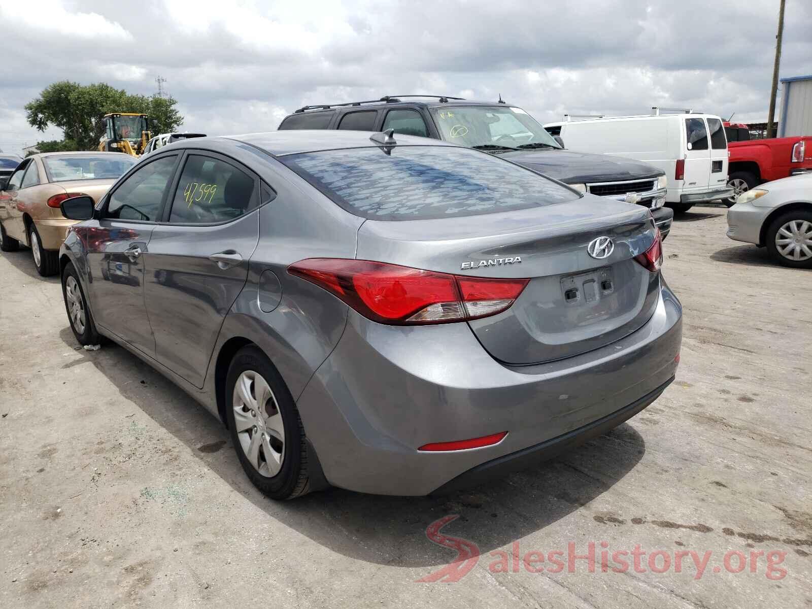 KMHDH4AE5GU637346 2016 HYUNDAI ELANTRA