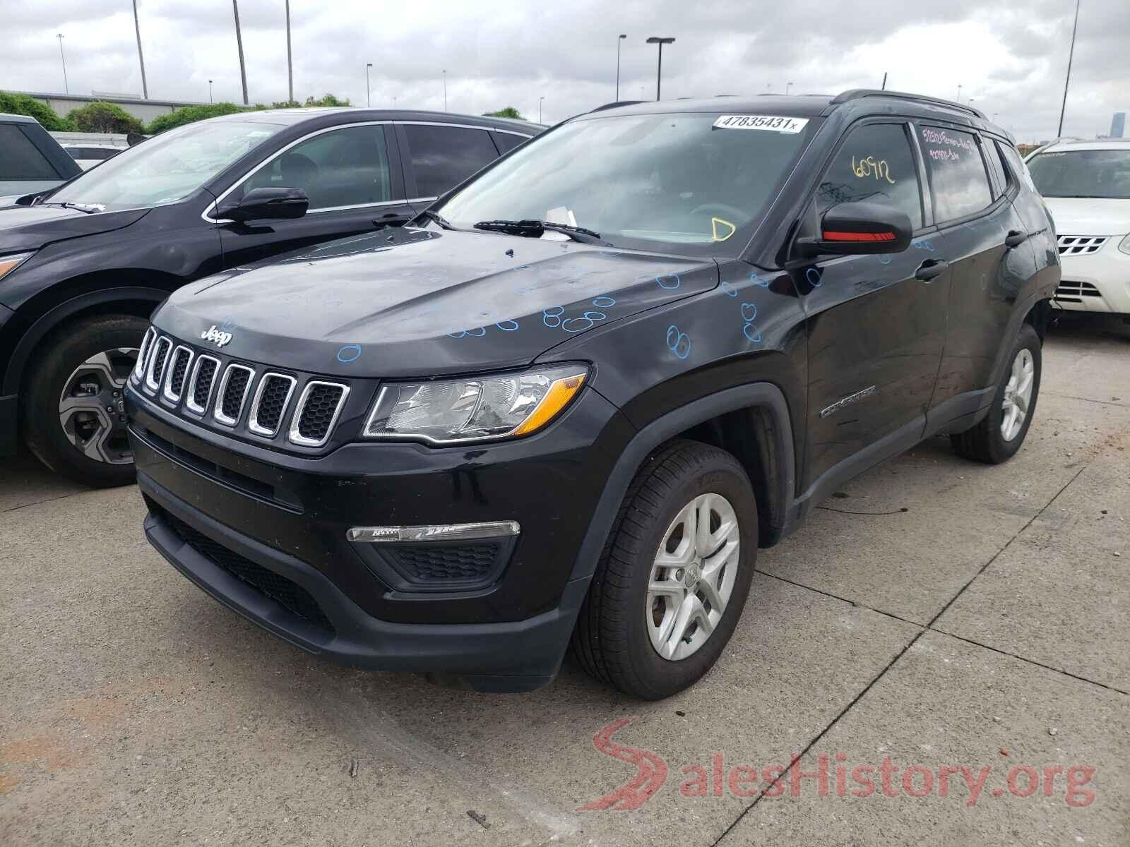 3C4NJCAB8JT267525 2018 JEEP COMPASS