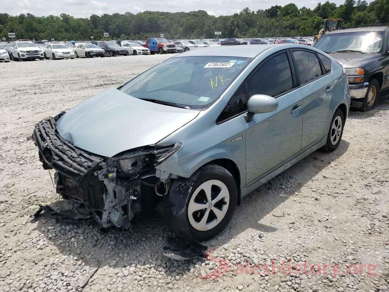 JTDKN3DU9D1631452 2013 TOYOTA PRIUS