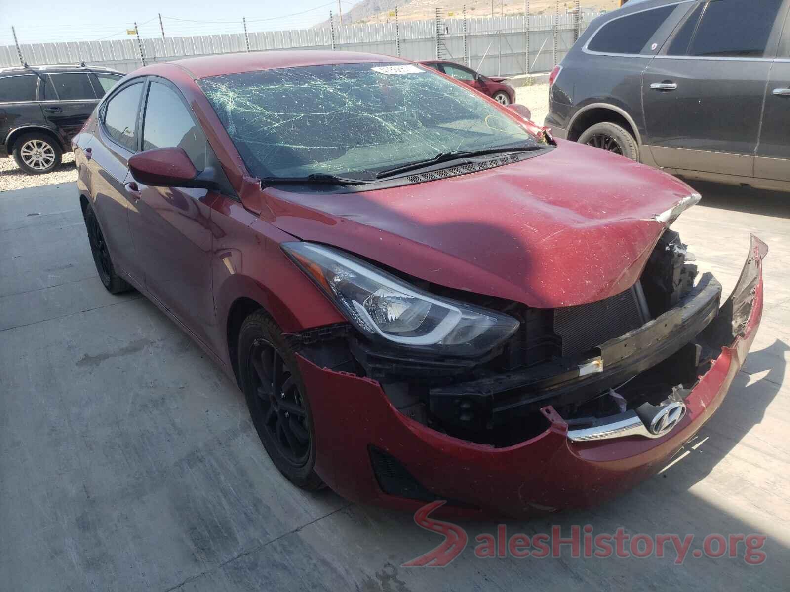 5NPDH4AE3GH716447 2016 HYUNDAI ELANTRA