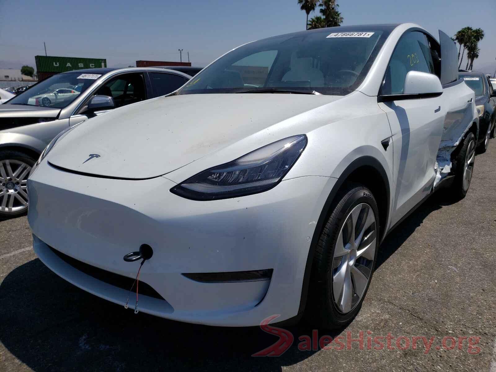 5YJYGDEE6MF195605 2021 TESLA MODEL Y