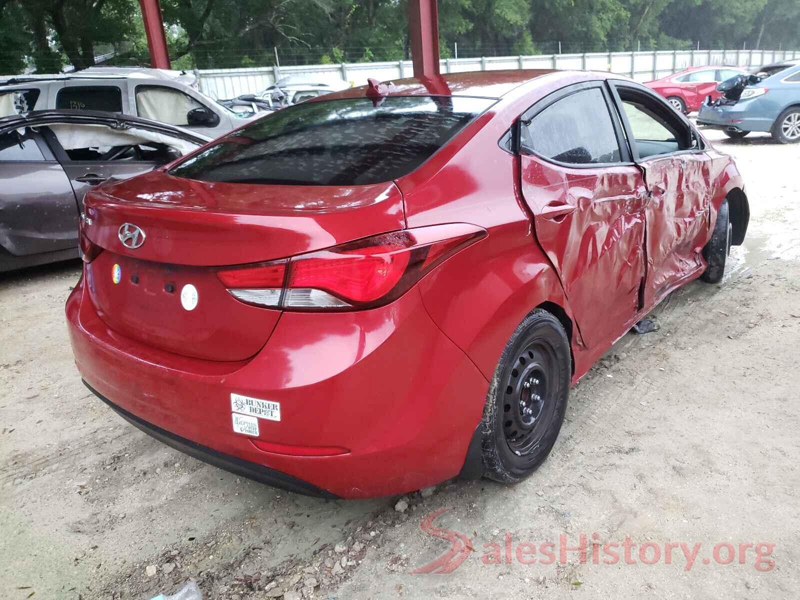 KMHDH4AE3GU600991 2016 HYUNDAI ELANTRA