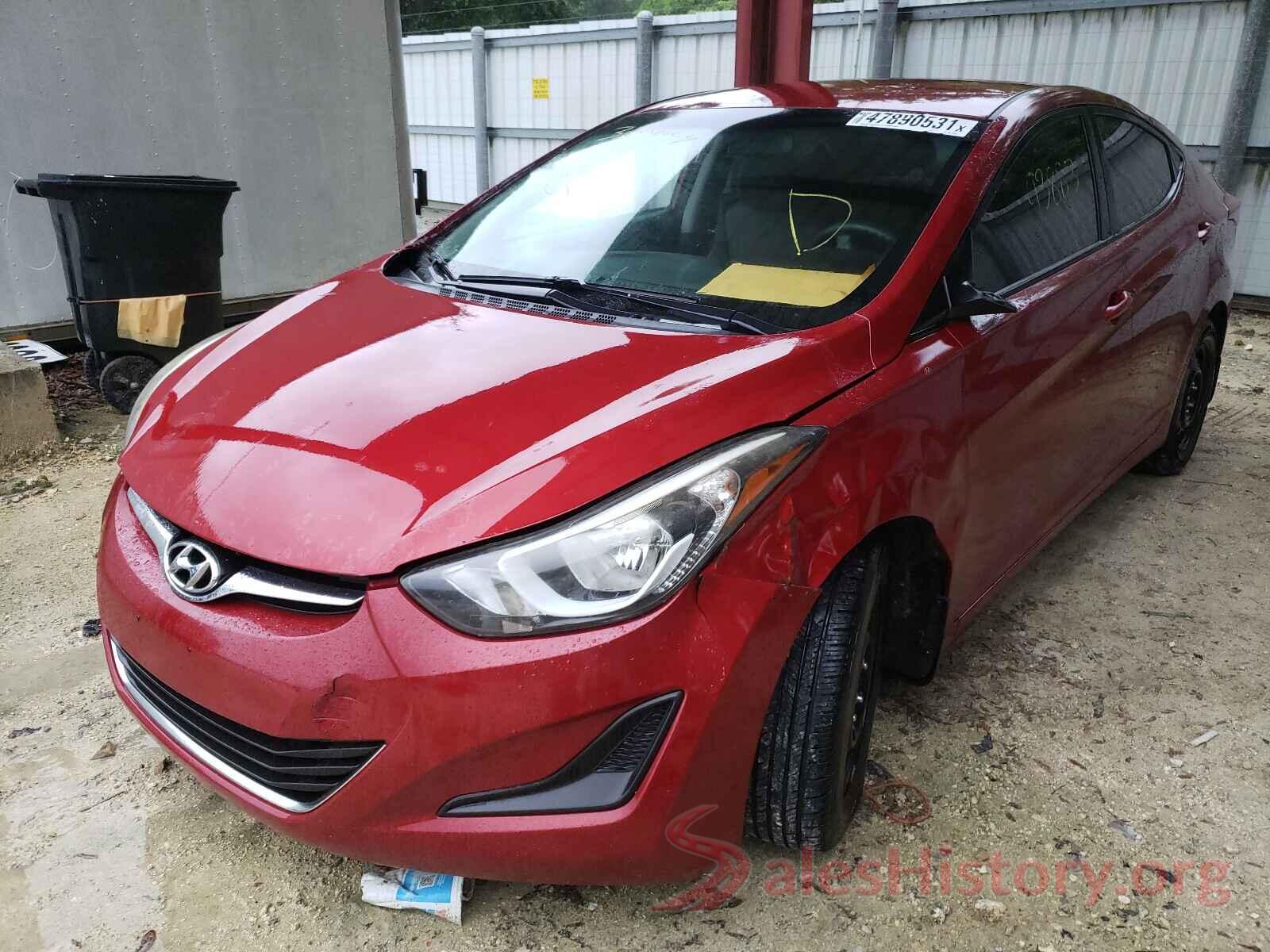 KMHDH4AE3GU600991 2016 HYUNDAI ELANTRA