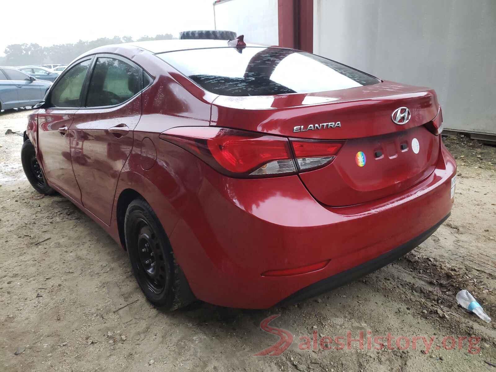 KMHDH4AE3GU600991 2016 HYUNDAI ELANTRA