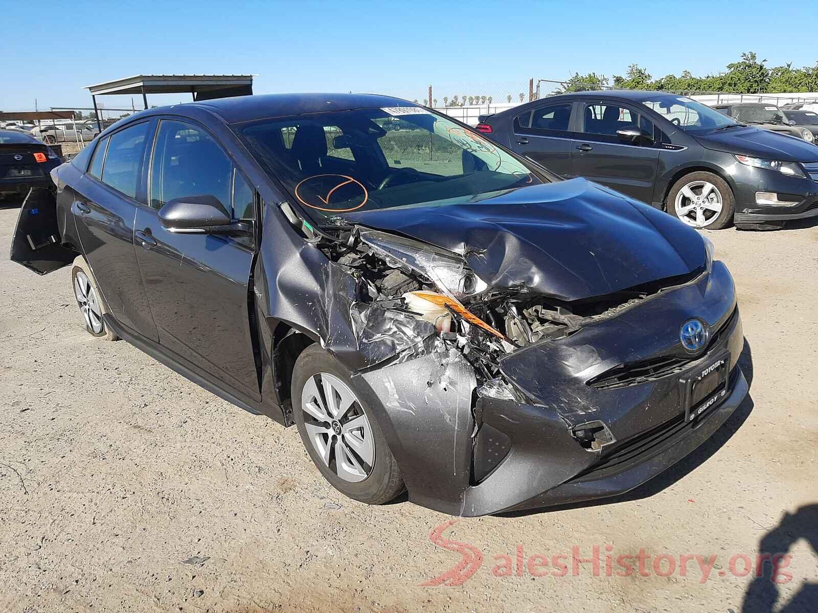 JTDKARFU3H3534138 2017 TOYOTA PRIUS