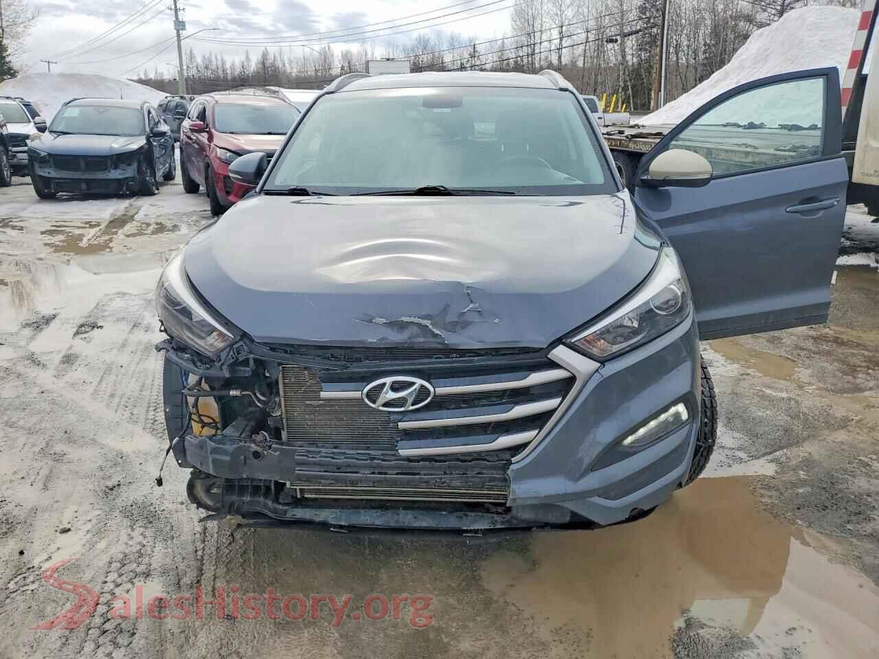 2017 HYUNDAI TUCSON VIN KM8J3CA45HU525828, rear view