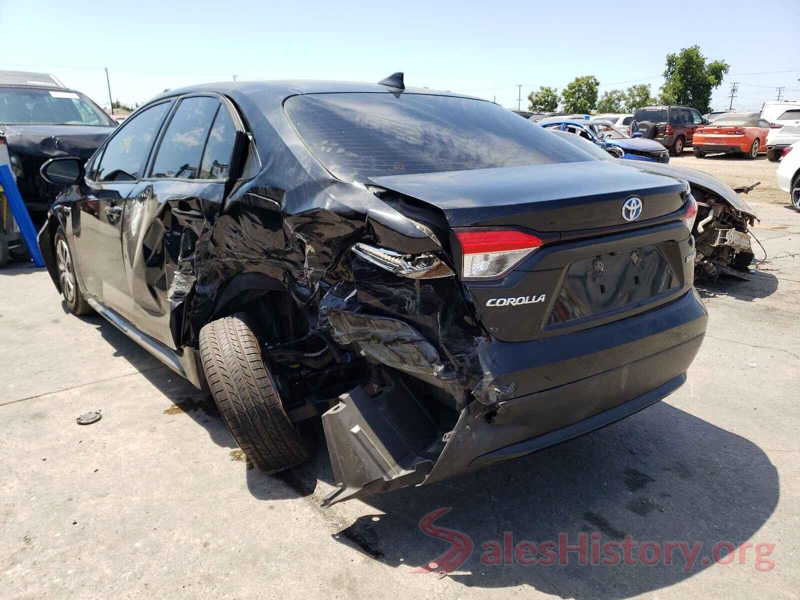 JTDEAMDE5MJ007638 2021 TOYOTA COROLLA