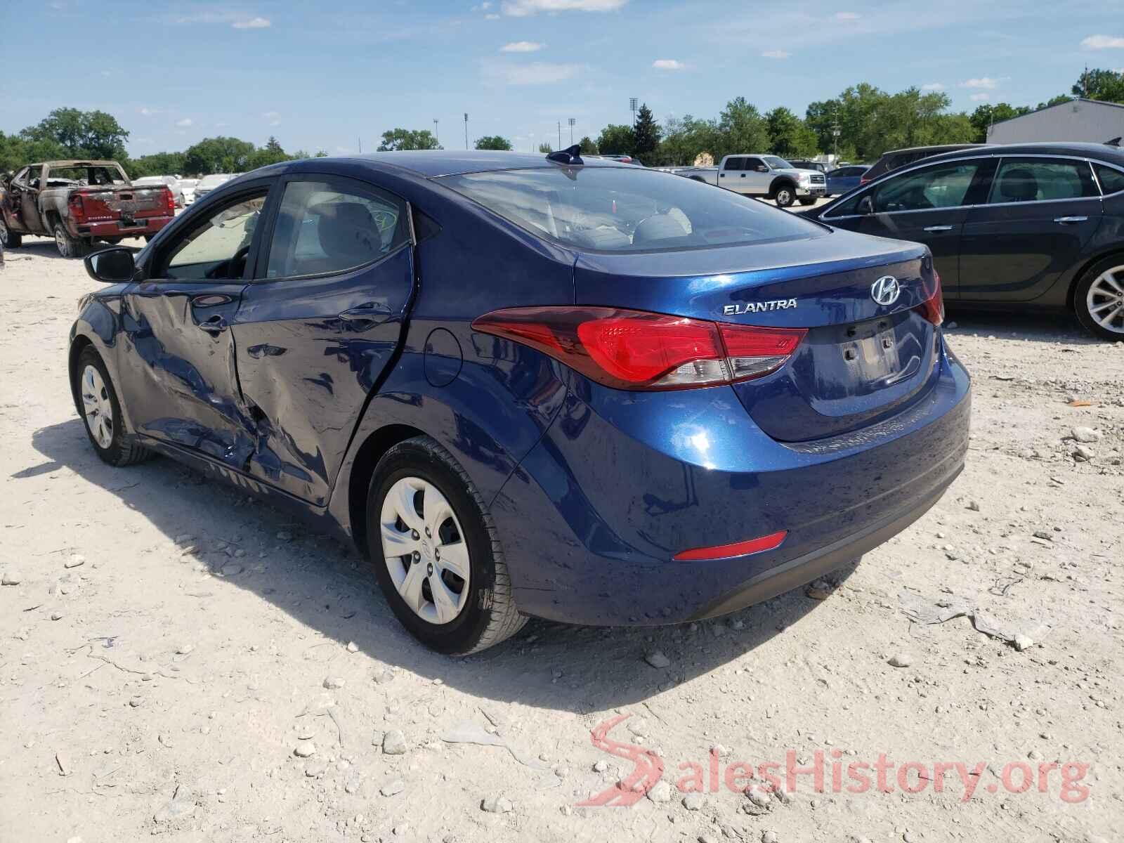 5NPDH4AEXGH744195 2016 HYUNDAI ELANTRA