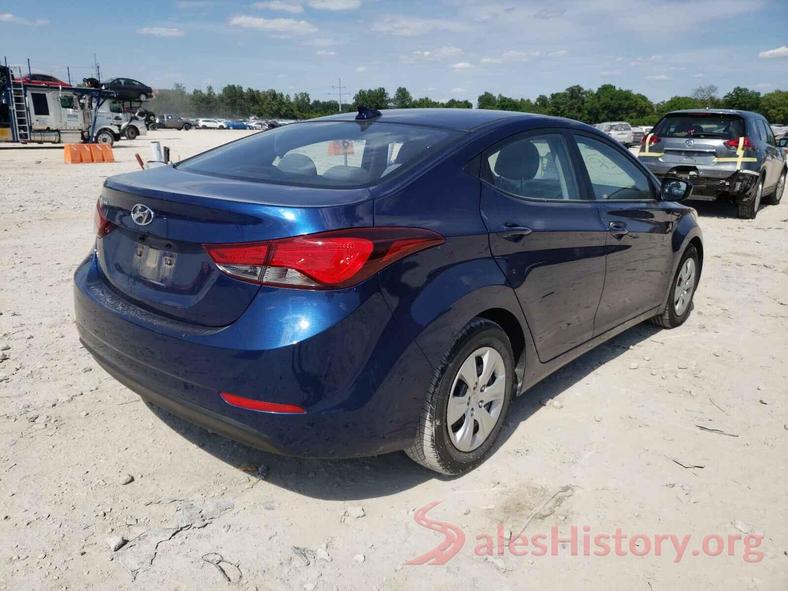 5NPDH4AEXGH744195 2016 HYUNDAI ELANTRA