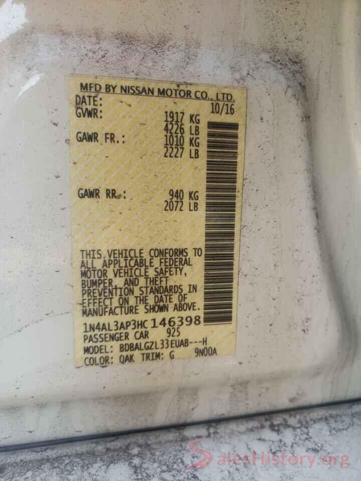 1N4AL3AP3HC146398 2017 NISSAN ALTIMA