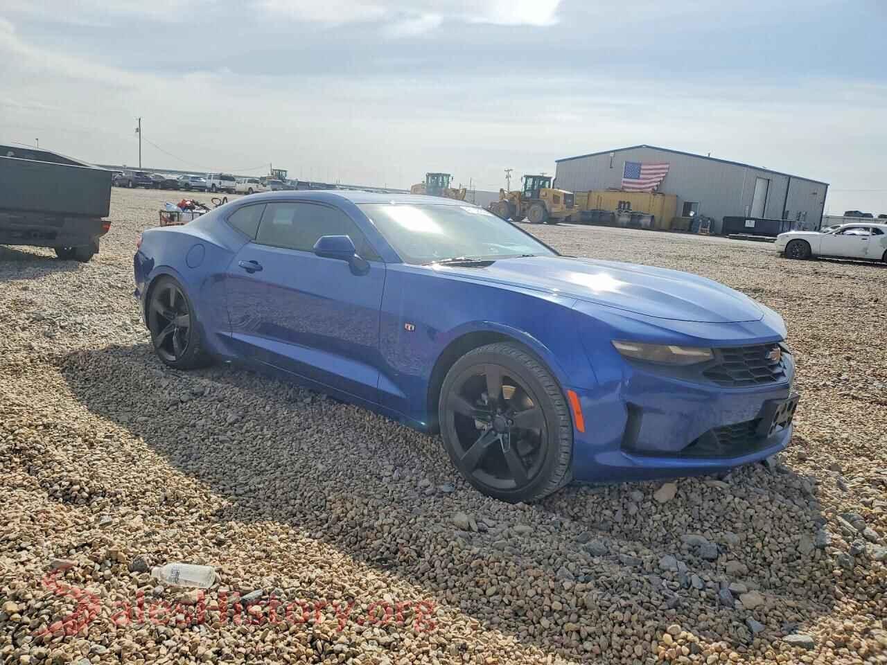 2019 CHEVROLET CAMARO VIN 1G1FB1RX3K0118713, rear 3/4 view