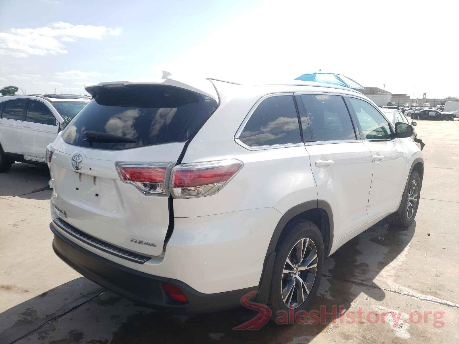 5TDJKRFH2GS230890 2016 TOYOTA HIGHLANDER