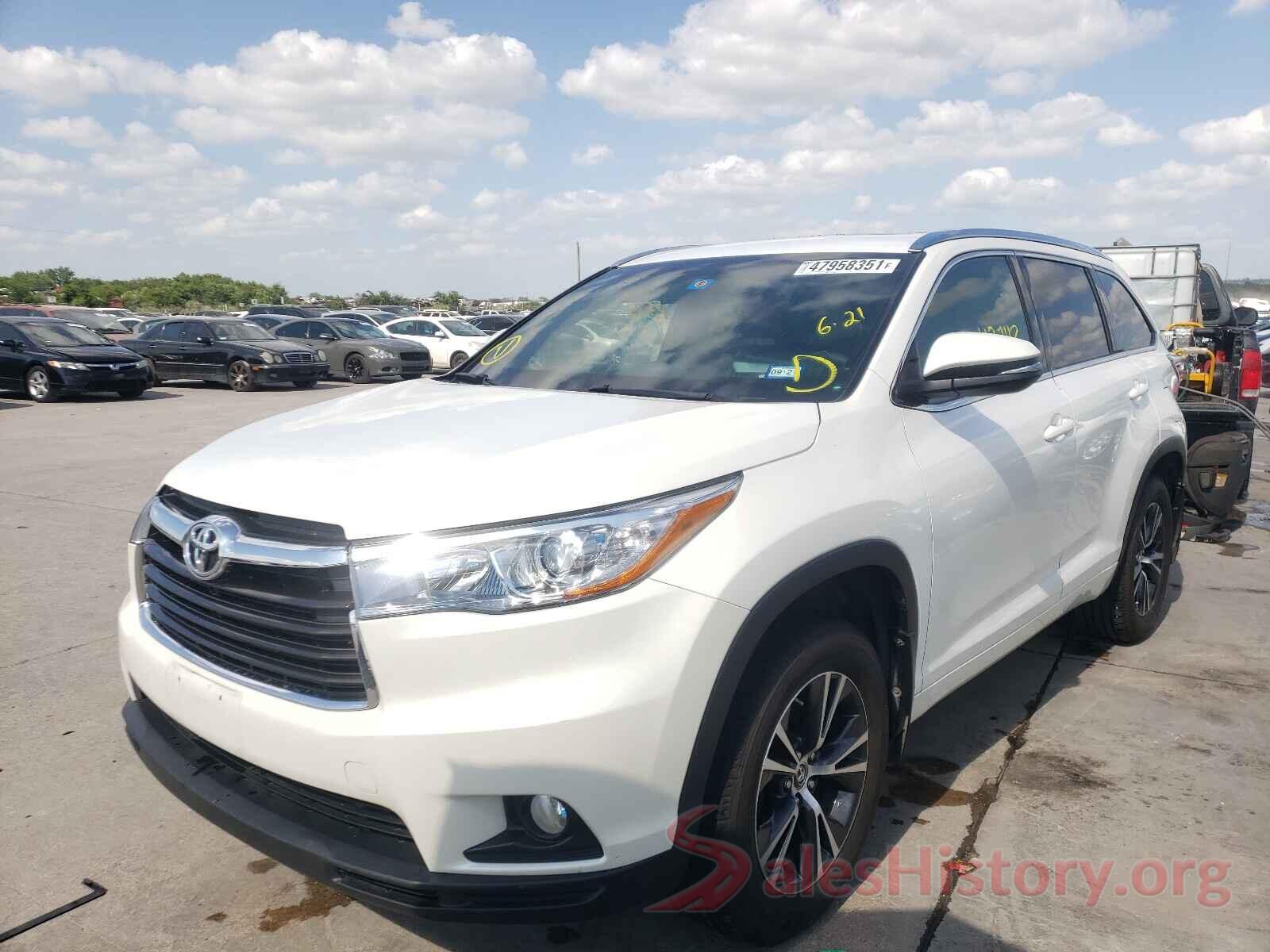 5TDJKRFH2GS230890 2016 TOYOTA HIGHLANDER