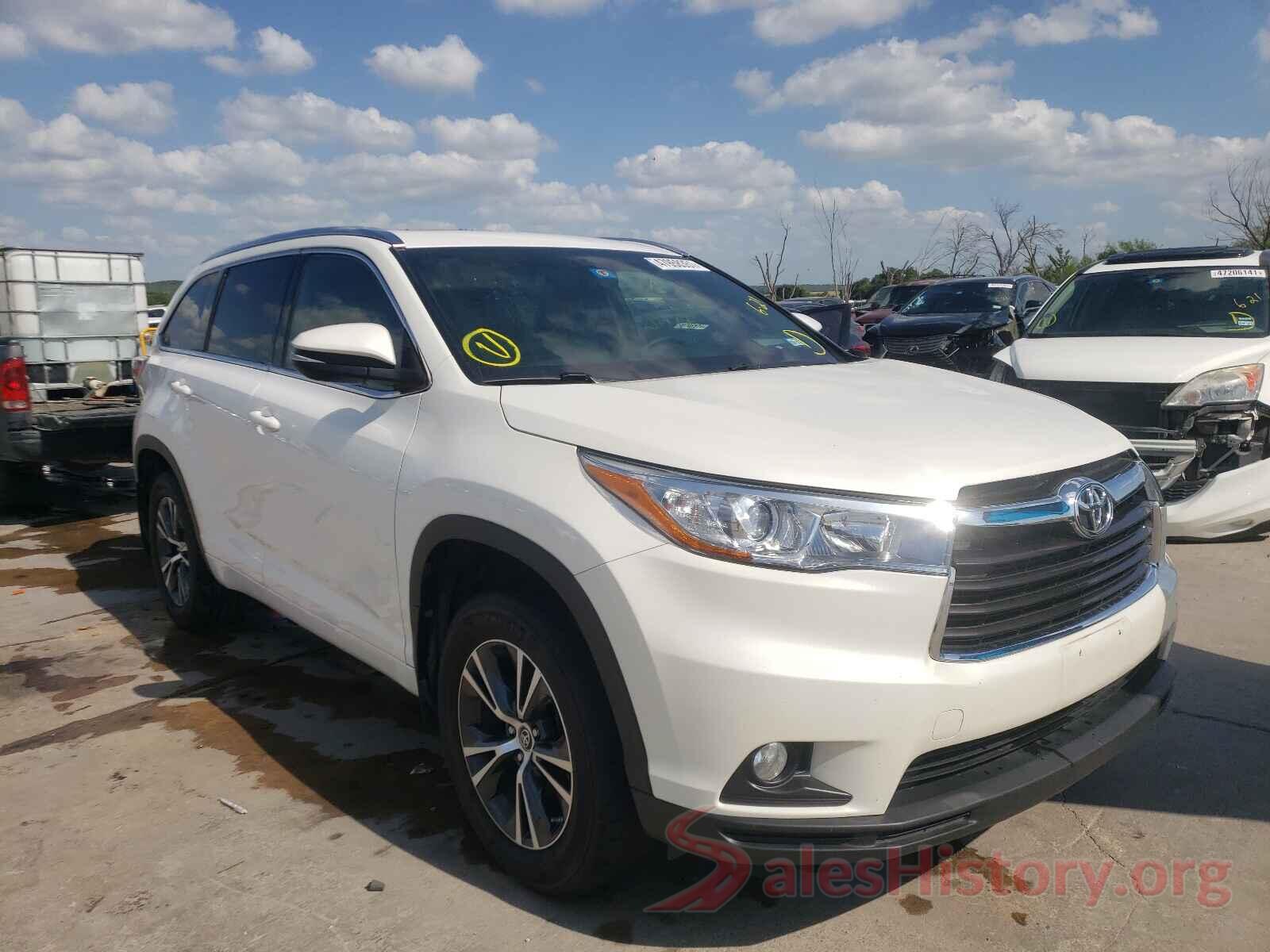 5TDJKRFH2GS230890 2016 TOYOTA HIGHLANDER