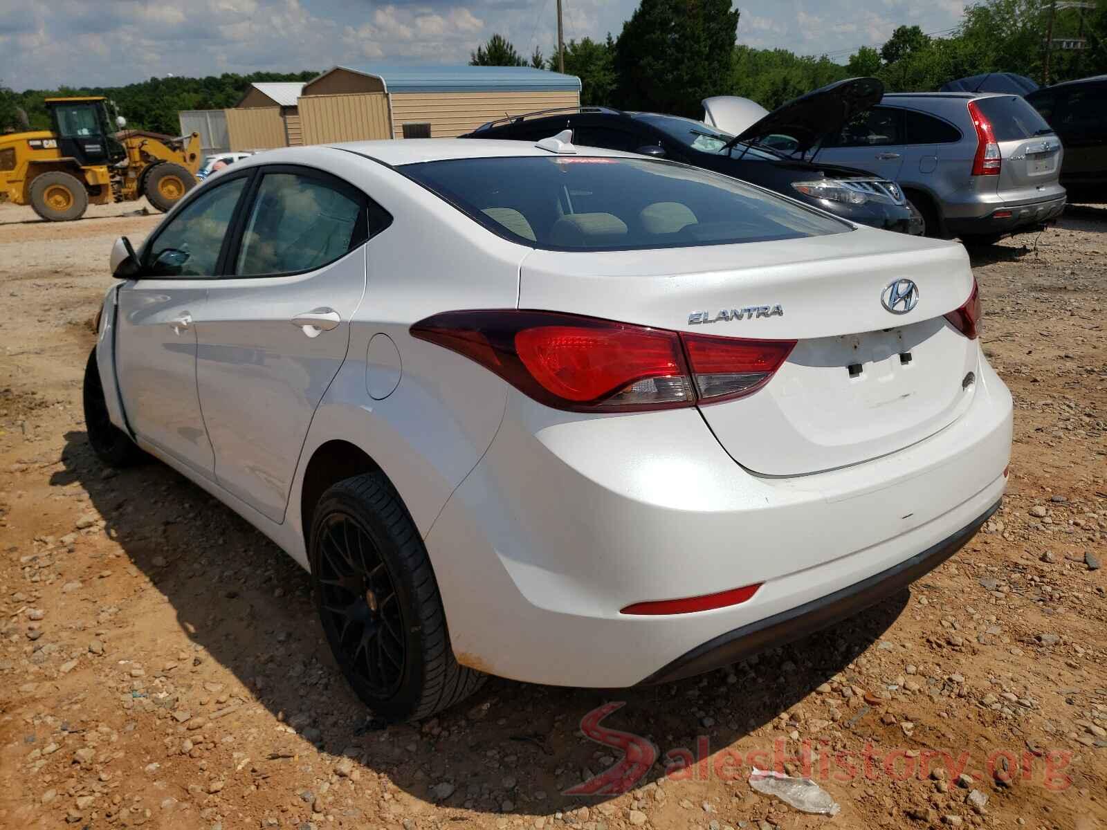 5NPDH4AEXGH685052 2016 HYUNDAI ELANTRA