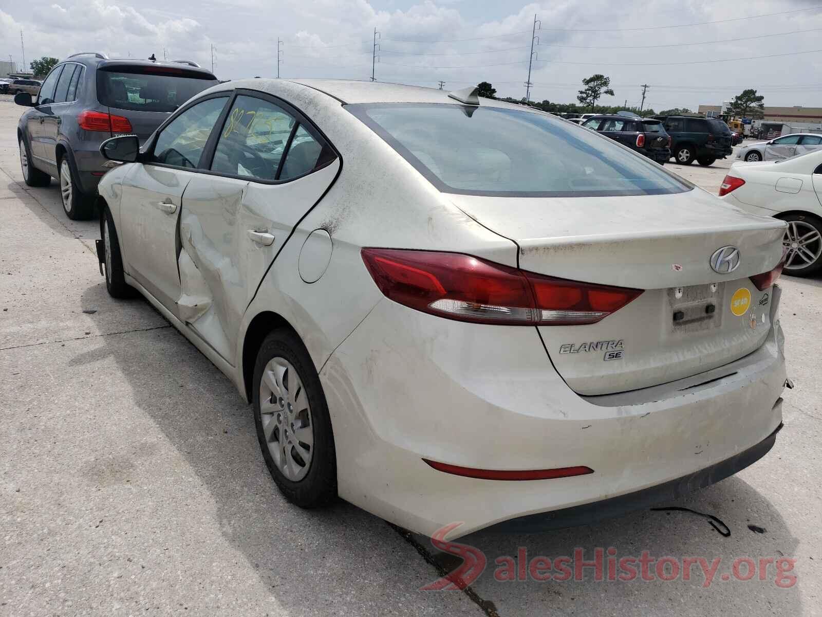 KMHD74LF1HU109605 2017 HYUNDAI ELANTRA