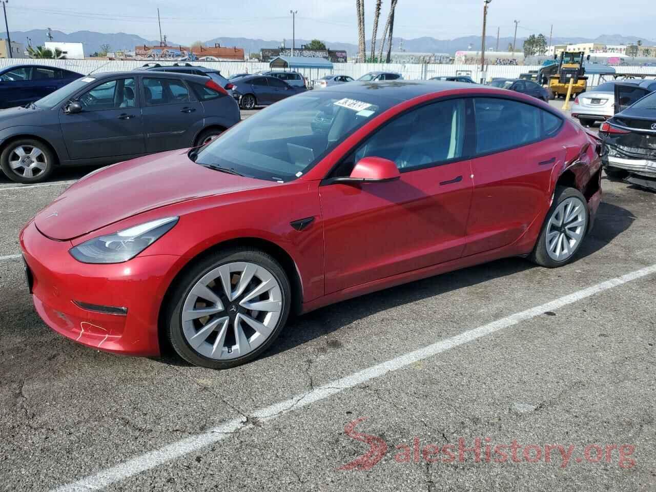 5YJ3E1EB0NF187473 2022 TESLA MODEL 3