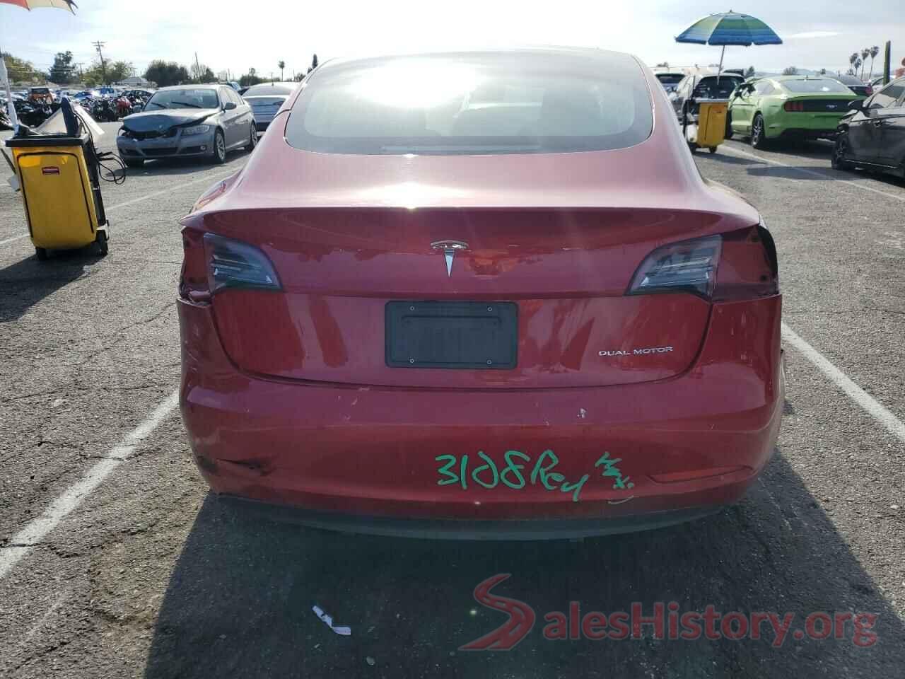 5YJ3E1EB0NF187473 2022 TESLA MODEL 3