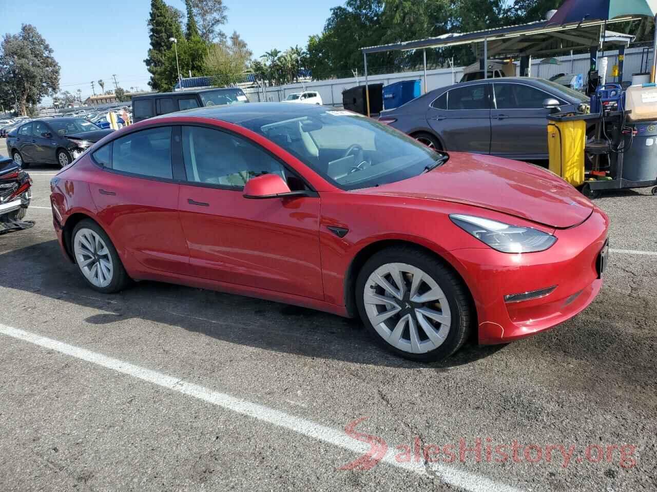 5YJ3E1EB0NF187473 2022 TESLA MODEL 3