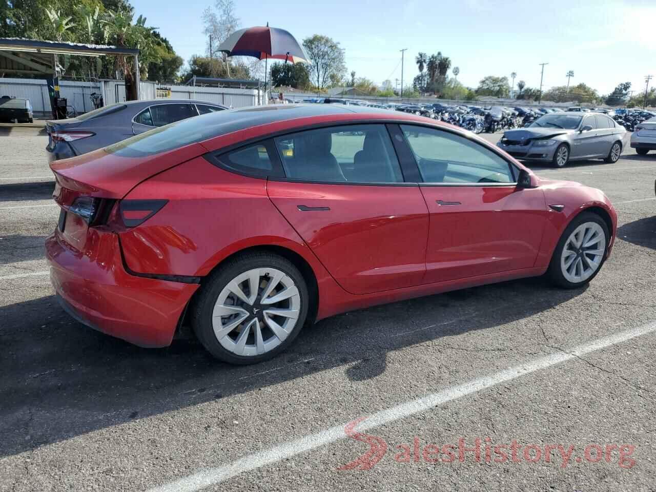 5YJ3E1EB0NF187473 2022 TESLA MODEL 3