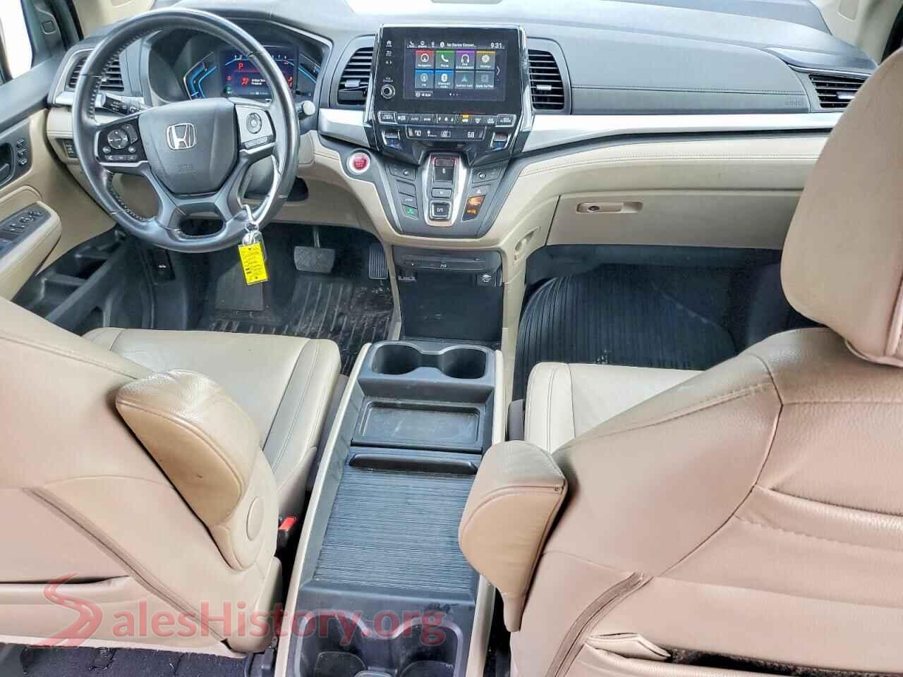 2019 HONDA ODYSSEY VIN 5FNRL6H79KB036213, interior dashboard