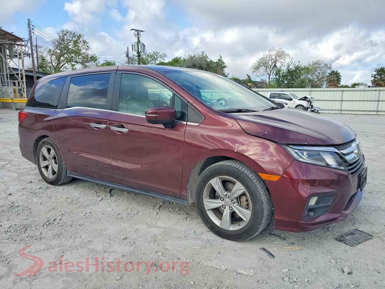 2019 HONDA ODYSSEY VIN 5FNRL6H79KB036213, rear 3/4 view