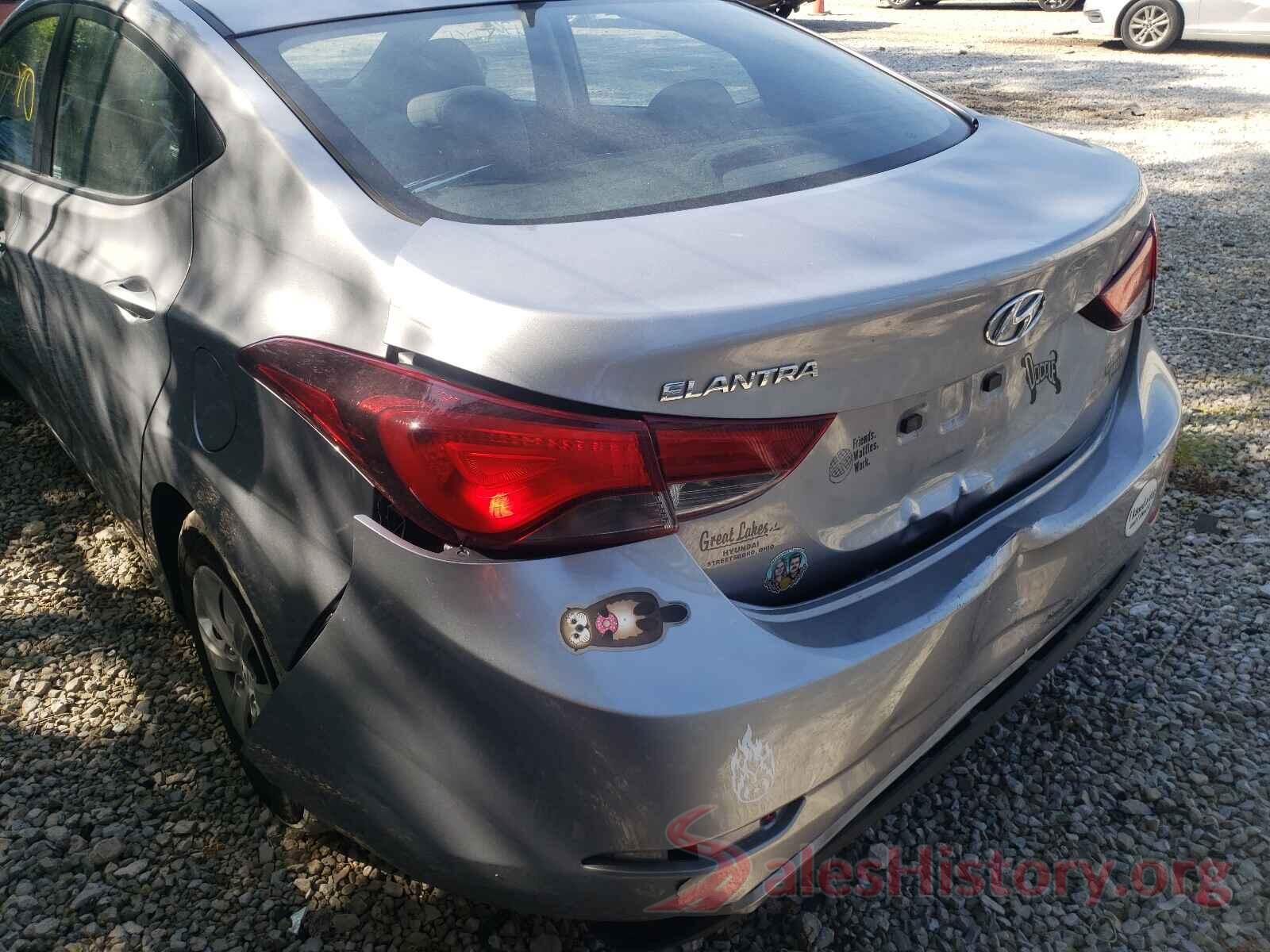 5NPDH4AE3GH704668 2016 HYUNDAI ELANTRA