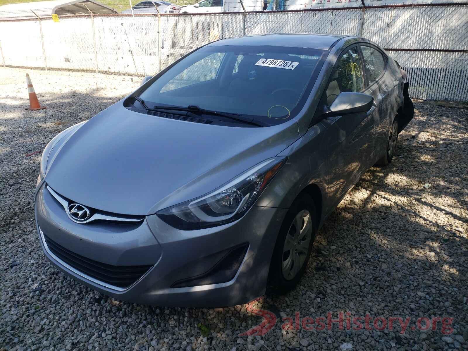 5NPDH4AE3GH704668 2016 HYUNDAI ELANTRA