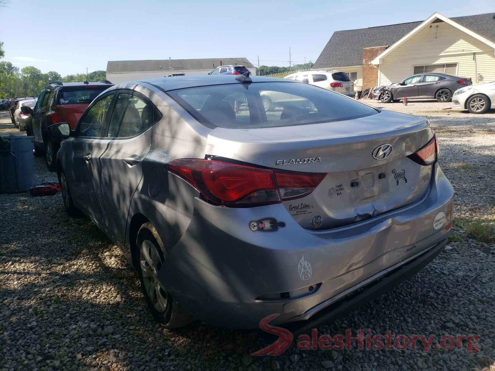 5NPDH4AE3GH704668 2016 HYUNDAI ELANTRA