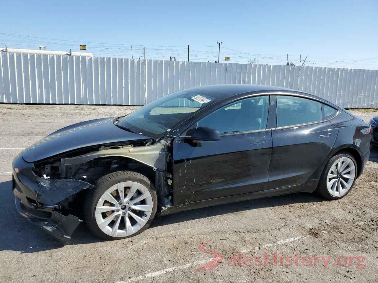 5YJ3E1EB9NF305181 2022 TESLA MODEL 3