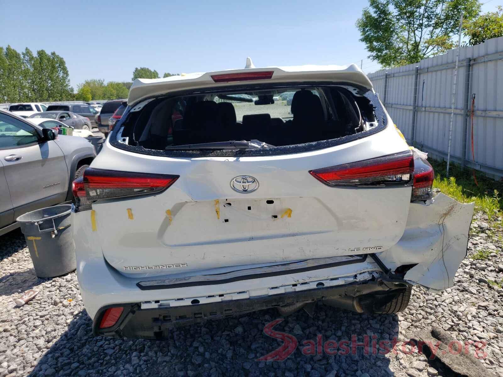 5TDBZRBH6LS503636 2020 TOYOTA HIGHLANDER