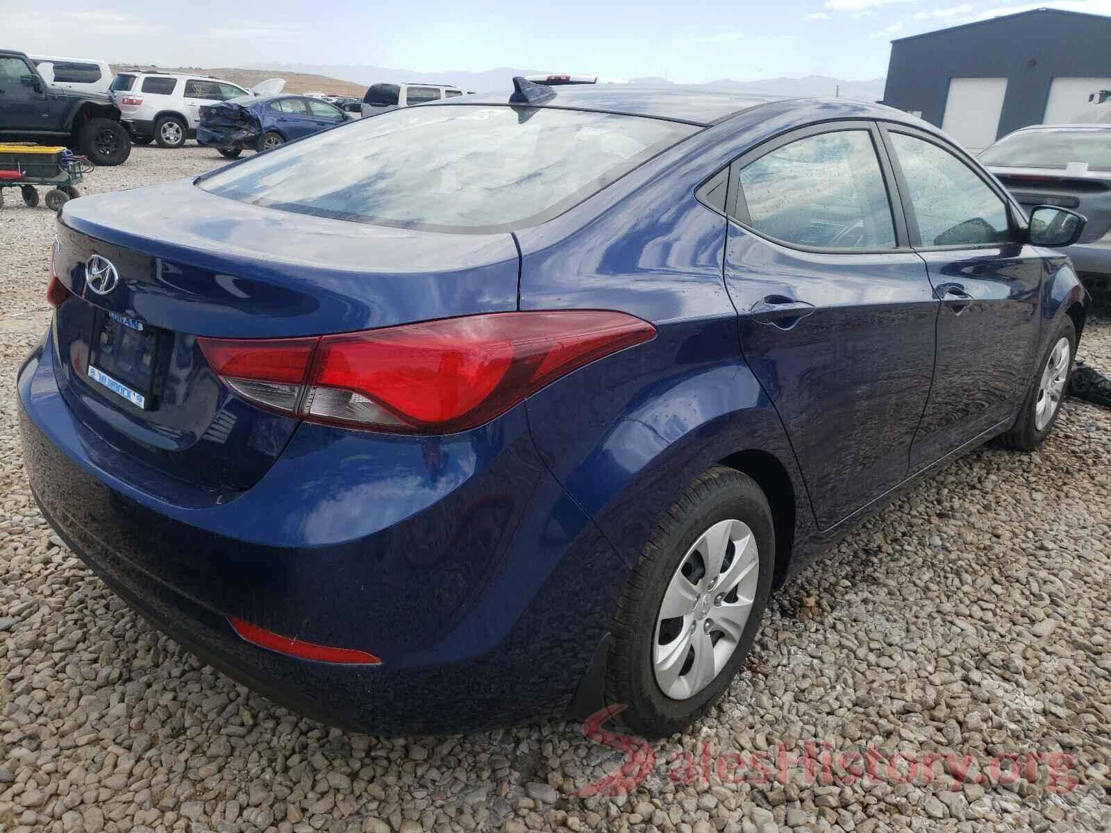 5NPDH4AE9GH684491 2016 HYUNDAI ELANTRA