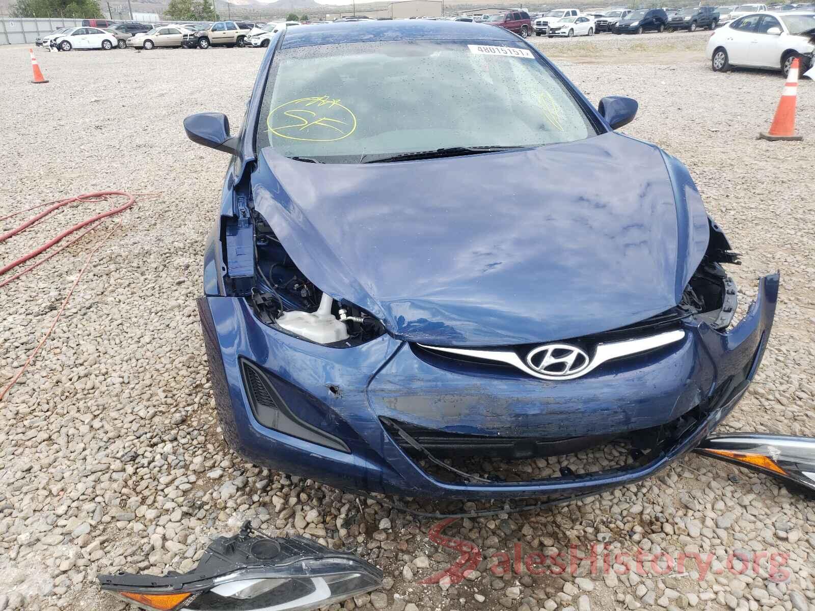 5NPDH4AE9GH684491 2016 HYUNDAI ELANTRA