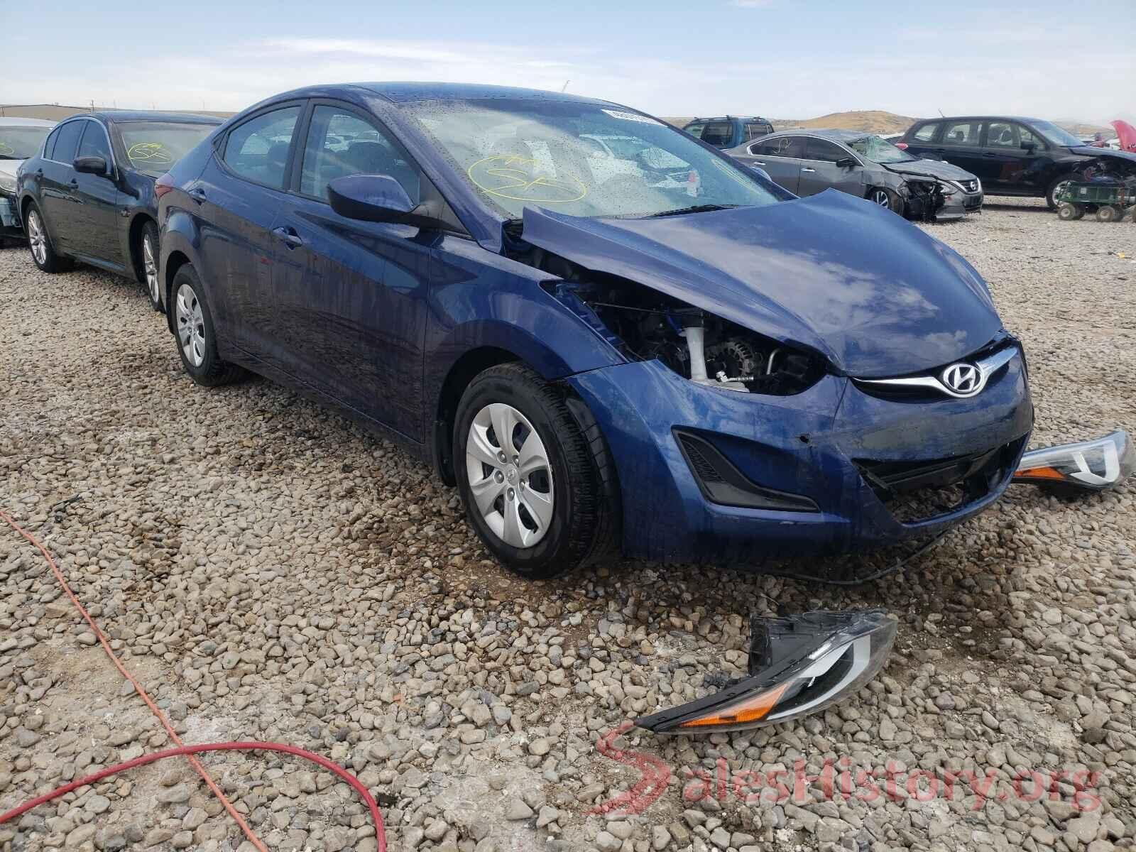 5NPDH4AE9GH684491 2016 HYUNDAI ELANTRA