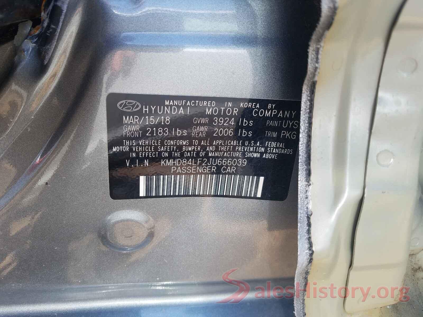 KMHD84LF2JU666039 2018 HYUNDAI ELANTRA